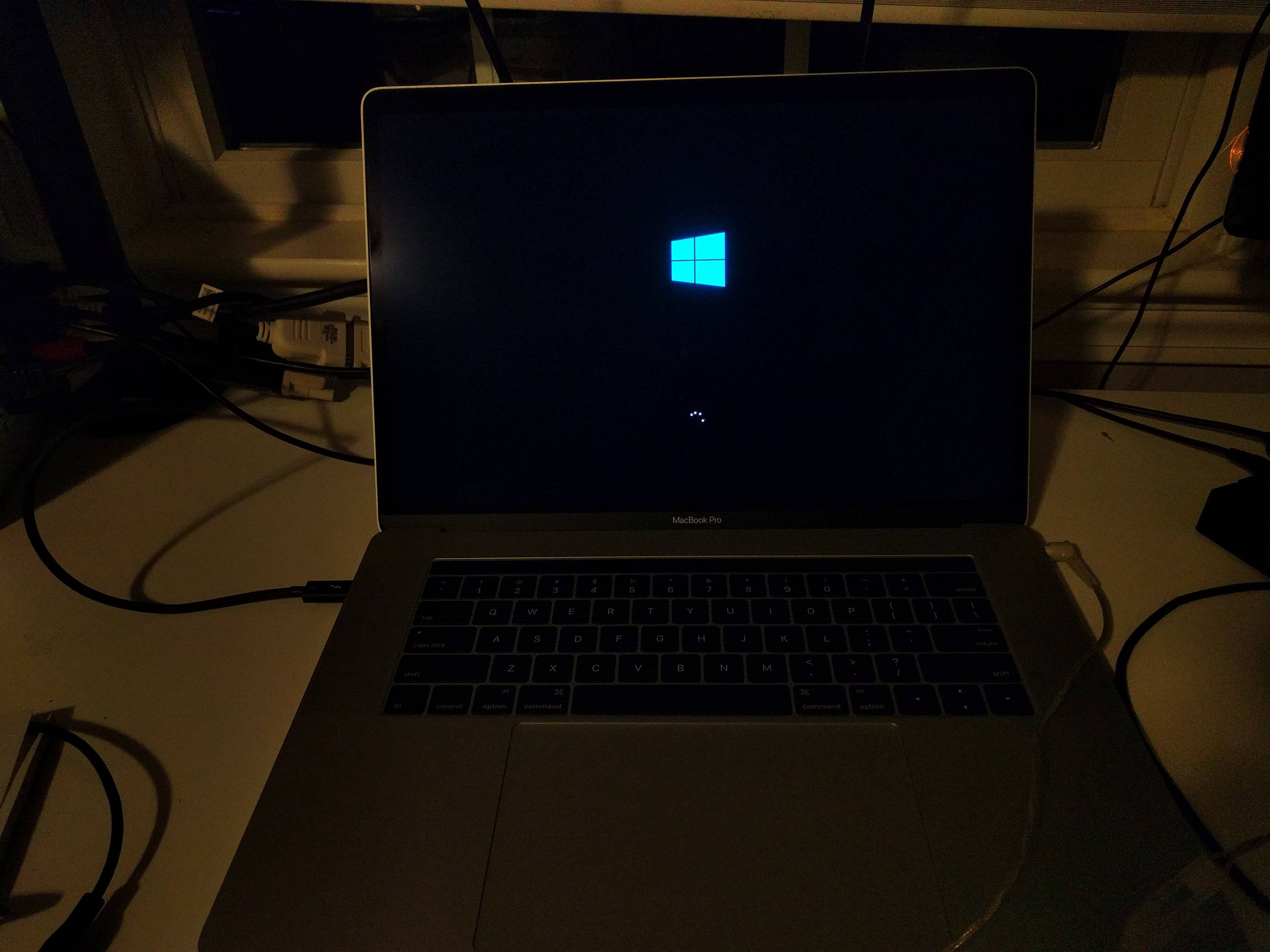 getting to the boot order screen in windows 10 for mac